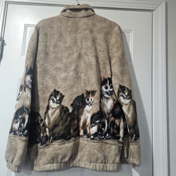 Vintage 90's Cozy Cats Blair Soft And Cuddly Fleece Jacket Size Large{Bx7} - Picture 8 of 10